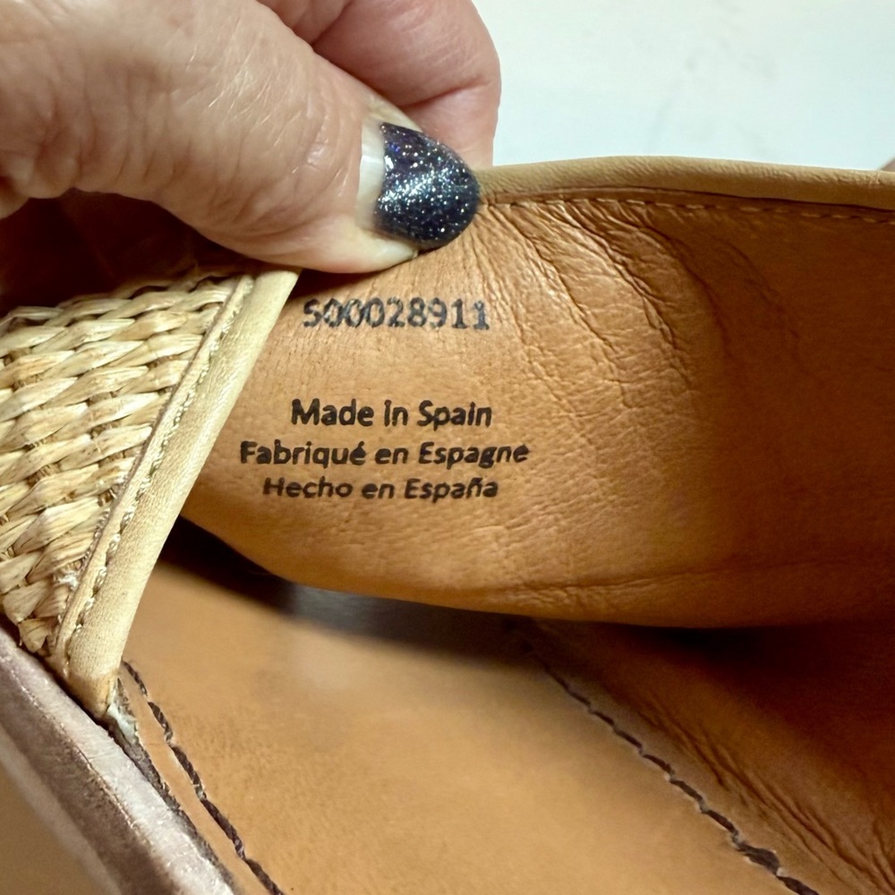 Free People Mont Blanc Textured Sandals Tan Euro Size 39/US 8.5 - Picture 11 of 14
